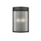 Z-Lite Carnaby Wall Sconce, 2-Light, 8 In.W x 4.75 In.L x 12 In.H, Matte Black/Clear Ribbed 7504-2S-MB - alternate 1